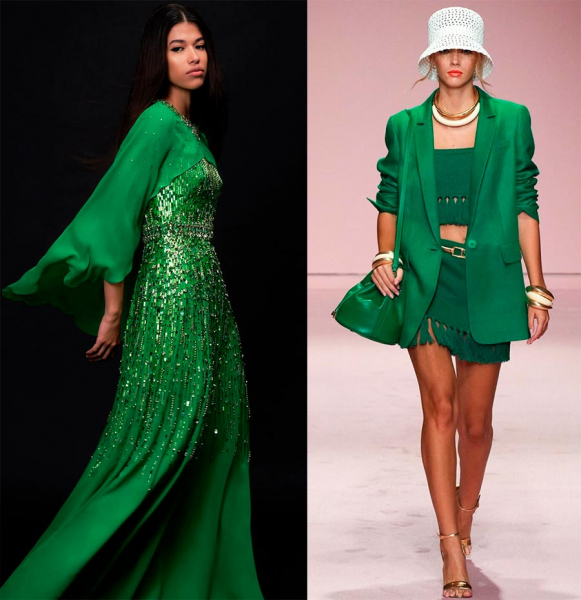 Зеленое платье 2023